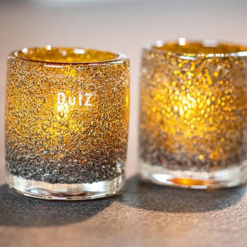 Glass Candle Holders - Cylinder Galaxy 10cm